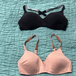 Calvin Klein Black & beige Women's Bras Set sz S EUC